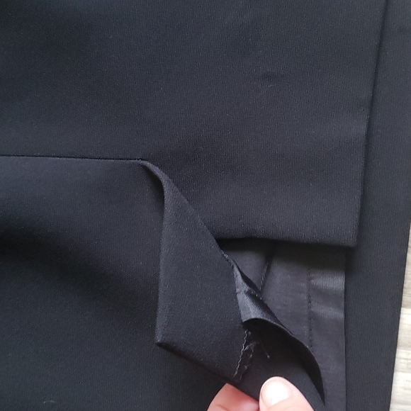 KELLY GRAHAM NEW YORK VNECK SILK BLEND BLACK SLEEVELESS SHEATH DRESS SZ 6 - Picture 11 of 12